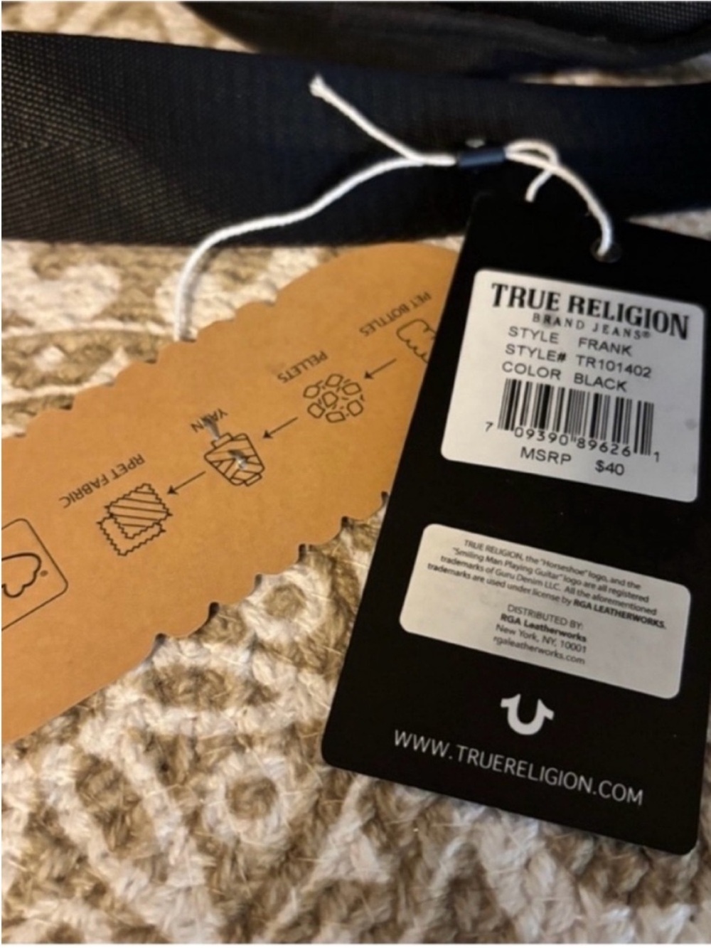 True Religion Compact Black Crossbody Bag - Picture 4 of 6